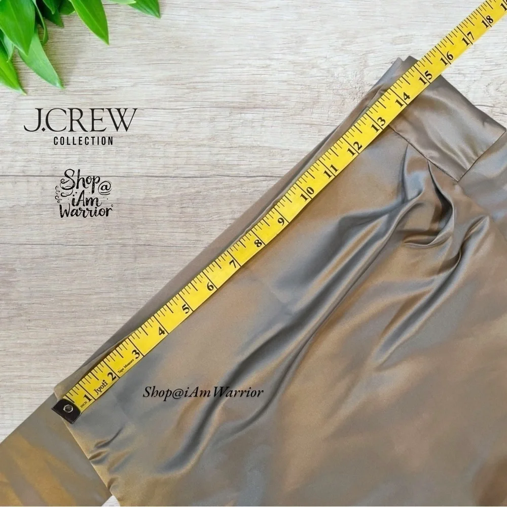 J.Crew NWT duchess satin wrap around sash midi skirt *shop@iamwarrior